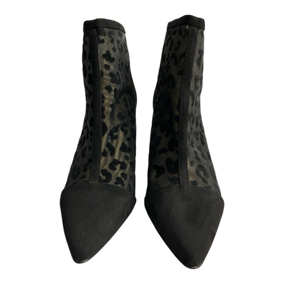 J. Renee Womens Sosian Black Mesh/Suede Heels Shoes 10 Medium - Picture 2 of 9